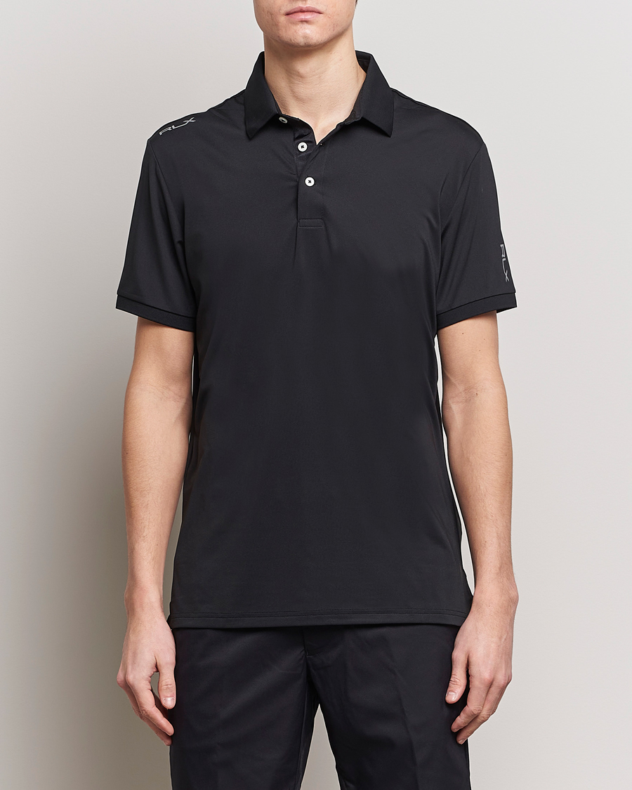 Herren | Kurzarm-Poloshirts | RLX Ralph Lauren | Airflow Active Jersey Polo Polo Black