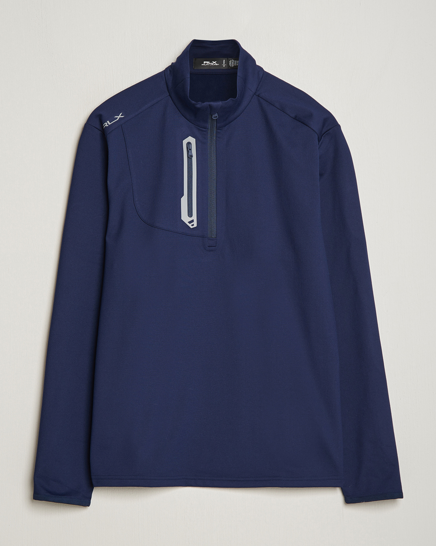 Herren | Pullover | RLX Ralph Lauren | Luxury Jersey Half Zip Refined Navy