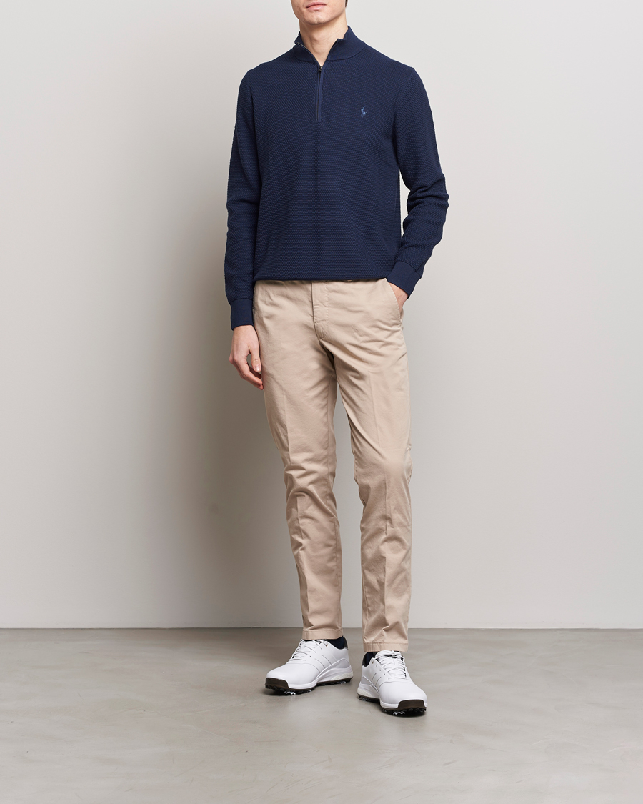 Herren | Pullover | Polo Ralph Lauren Golf | Cotton Jersey Half Zip Refined Navy