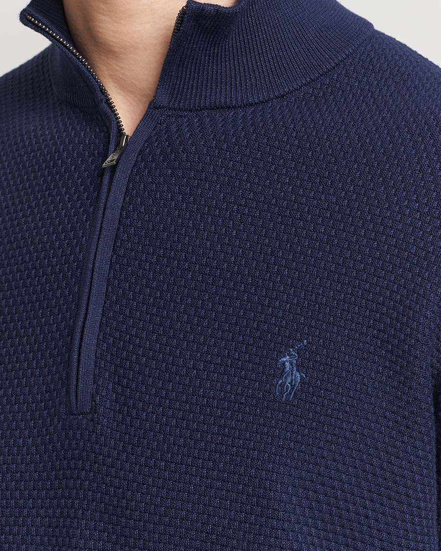 Herren | Pullover | Polo Ralph Lauren Golf | Cotton Jersey Half Zip Refined Navy