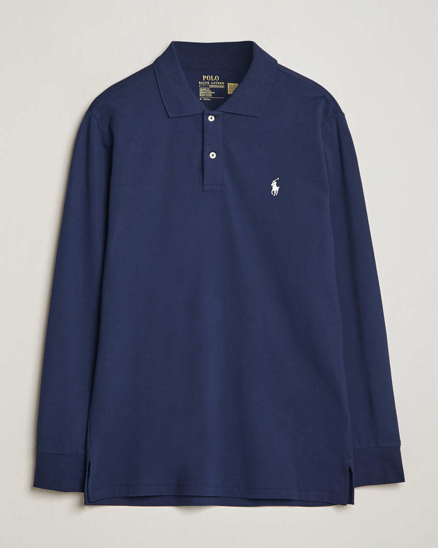 Herren | Pullover | Polo Ralph Lauren Golf | Performance Stretch Long Sleeve Polo Refined Navy