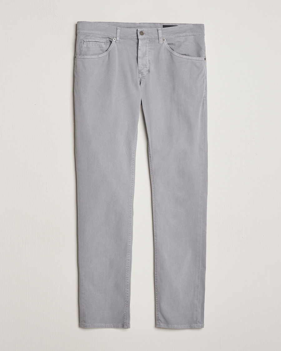 Herren | Hosen | Dondup | George Gabardine 5-Pocket Light Grey