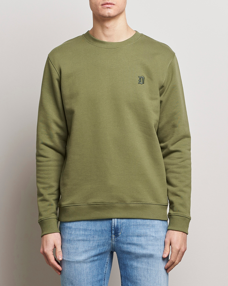 Herren | Sweatshirts | Dondup | Loco Crew Neck Sweatshirt Olive Green
