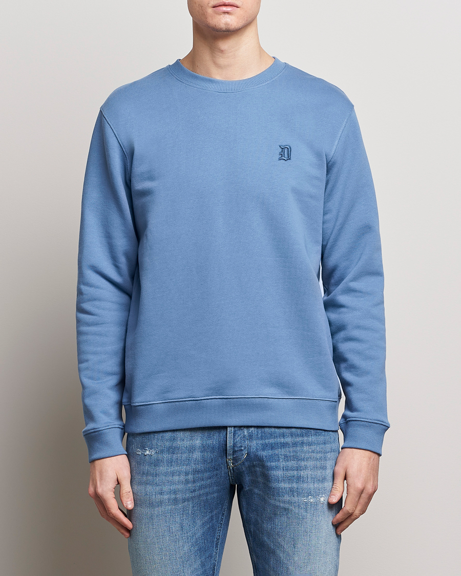 Herren | Kleidung | Dondup | Loco Crew Neck Sweatshirt Washed Blue