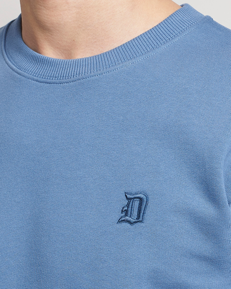 Herren | Pullover | Dondup | Loco Crew Neck Sweatshirt Washed Blue