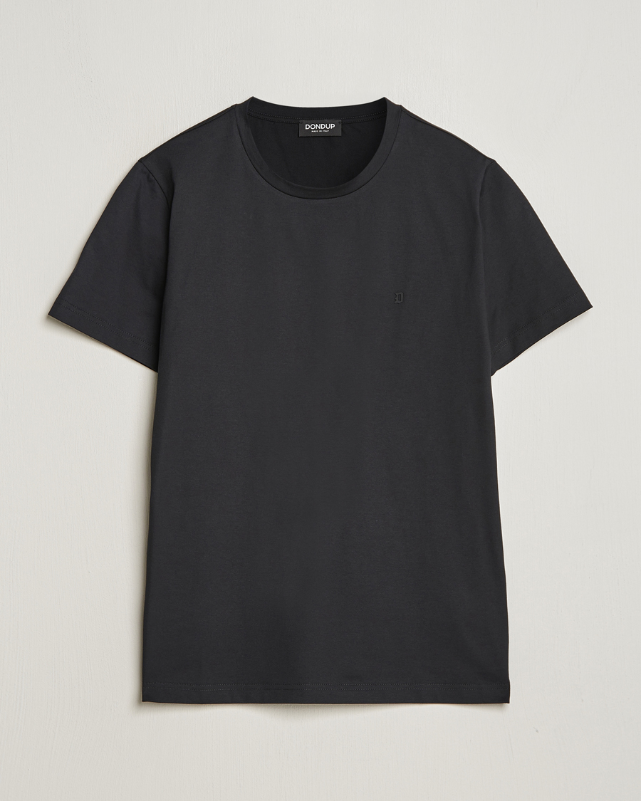 Herren | T-Shirts | Dondup | Logo Crew Neck T-Shirt Black