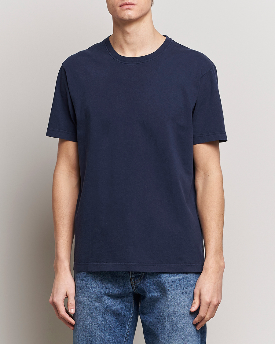 Herren | Contemporary Creators | Nudie Jeans | Uno Everyday Crew Neck T-Shirt Blue