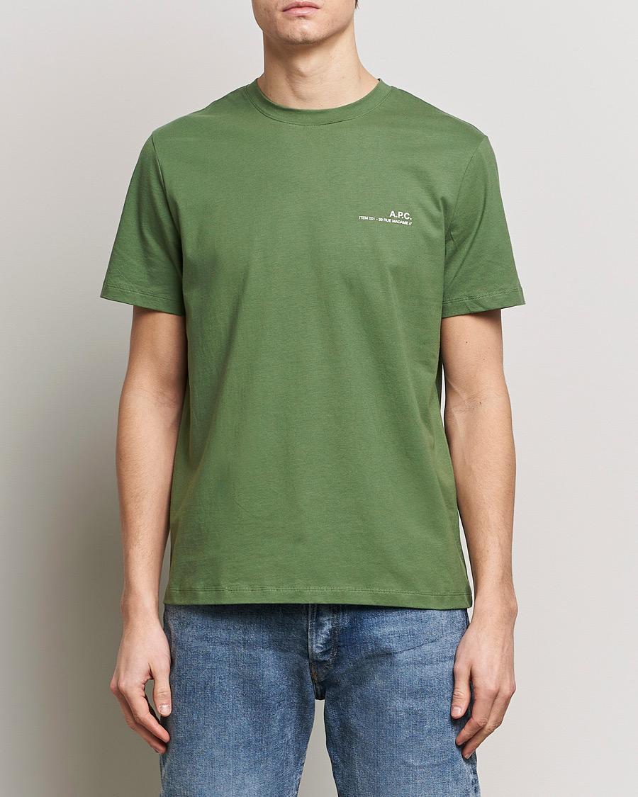 Men | A.P.C. | A.P.C. | Item T-shirt Gray Green