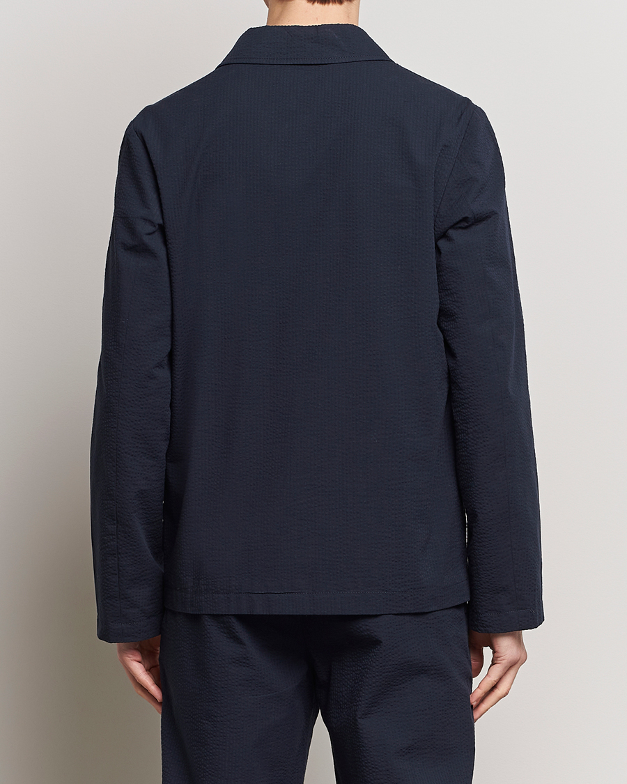 Herren | Hemden | A.P.C. | Brest Seersucker Overshirt Dark Navy