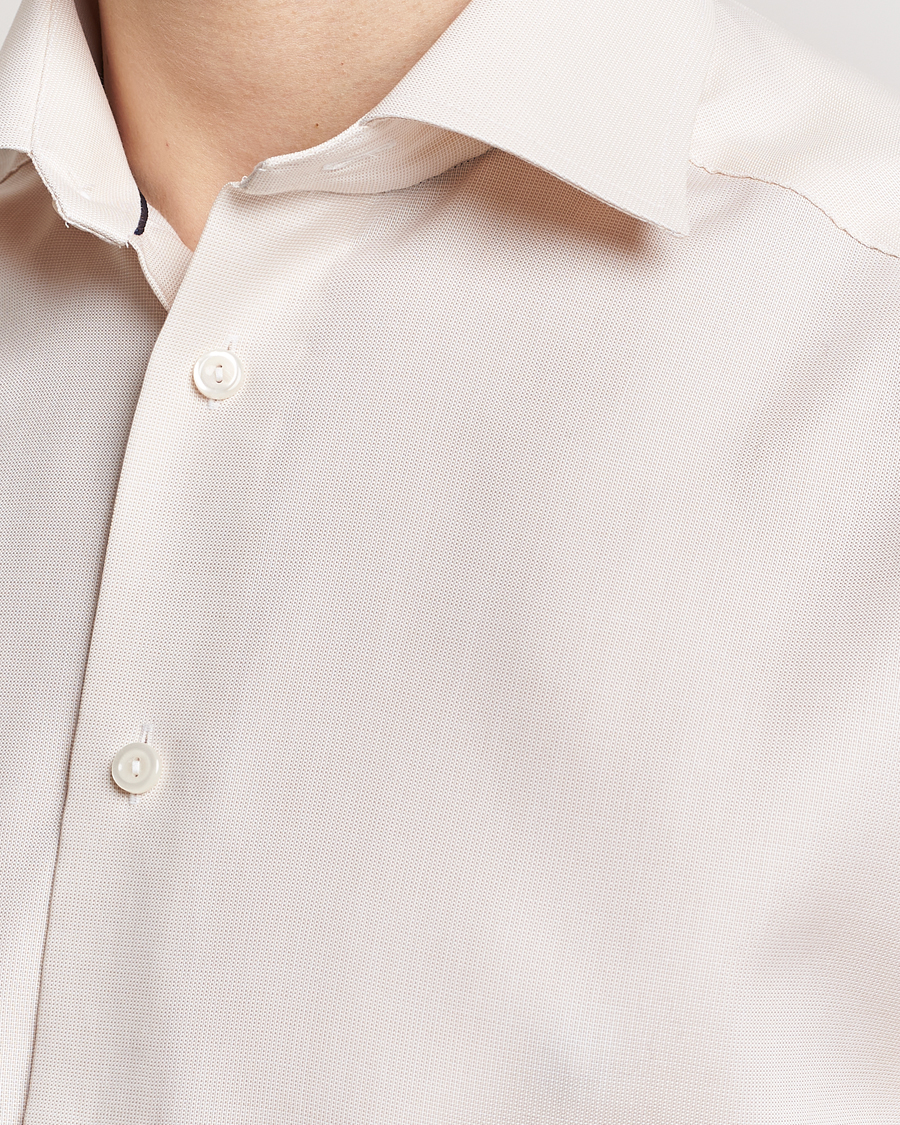 Herren | Hemden | Eton | Slim Fit Twill Shirt Light Yellow