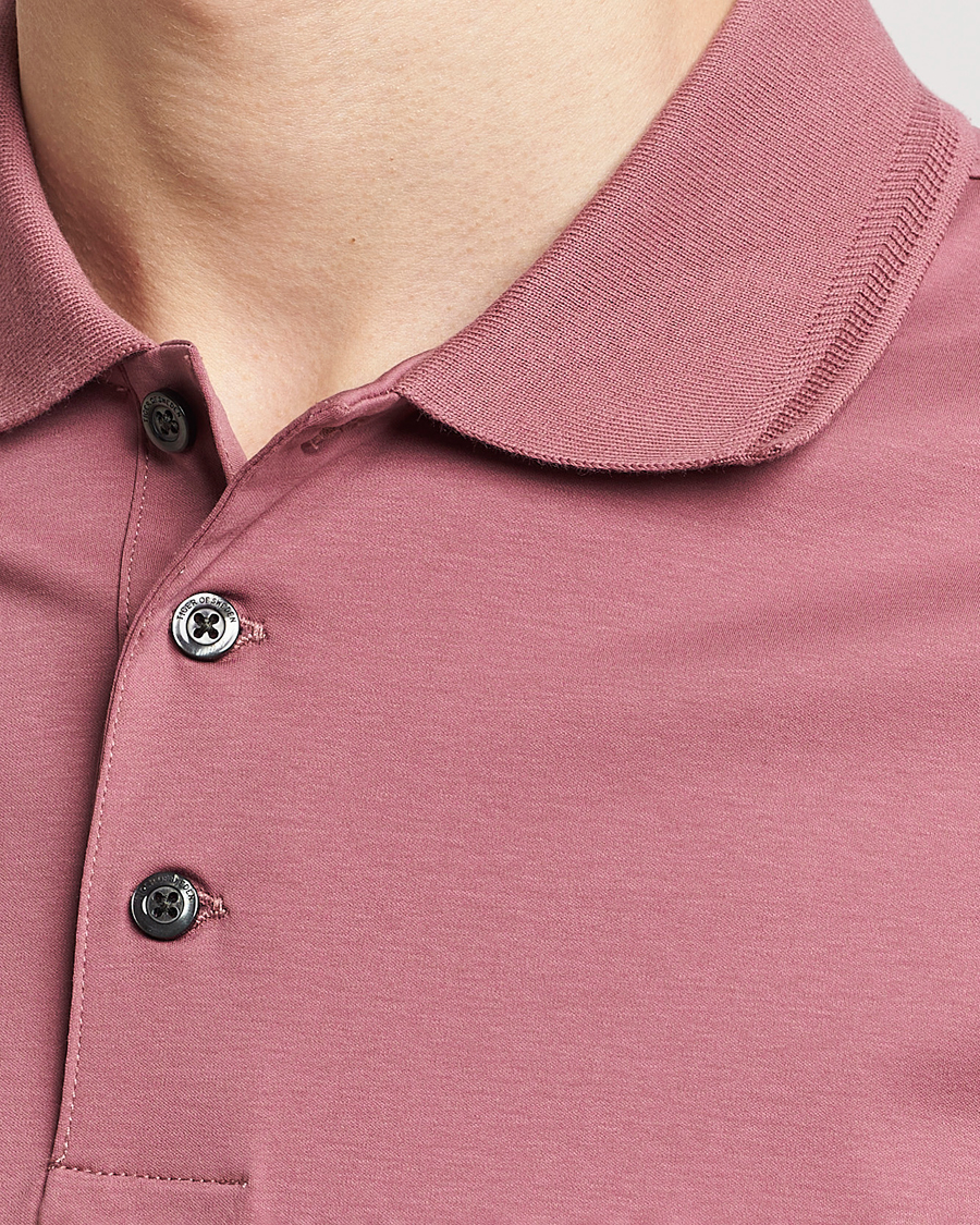 Herren | Poloshirts | Tiger of Sweden | Riose Cotton Polo Rose Brown