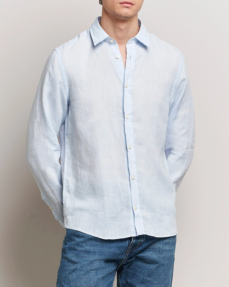 Herren | Kleidung | Tiger of Sweden | Spenser Linen Shirt Light Blue