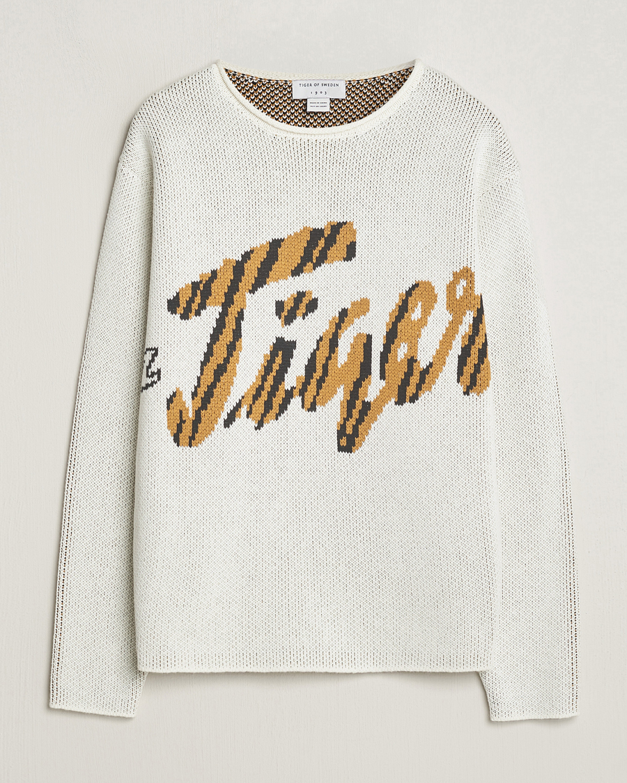 Herren | Pullover | Tiger of Sweden | Bobi Heavy Knitted Sweater Off White
