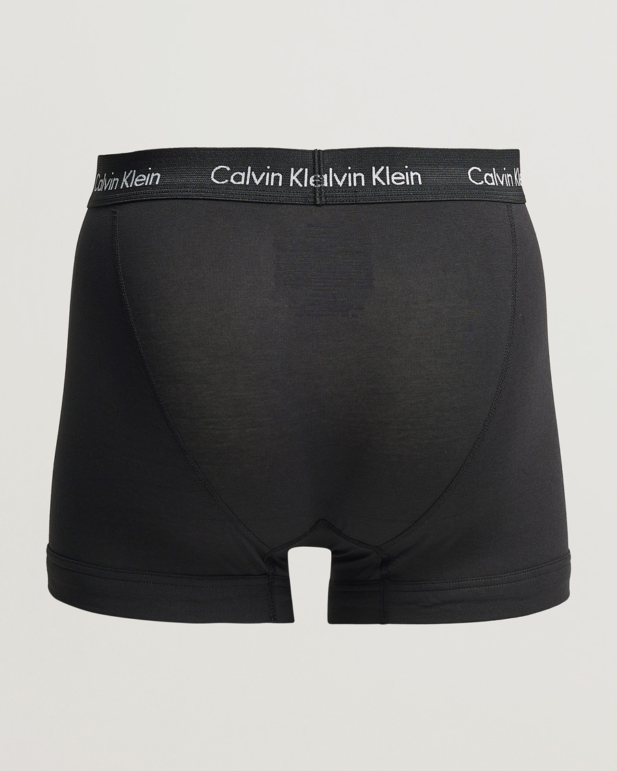 Herren | Trunks | Calvin Klein | Cotton Stretch Trunk 3-pack Black/Rose/Ocean