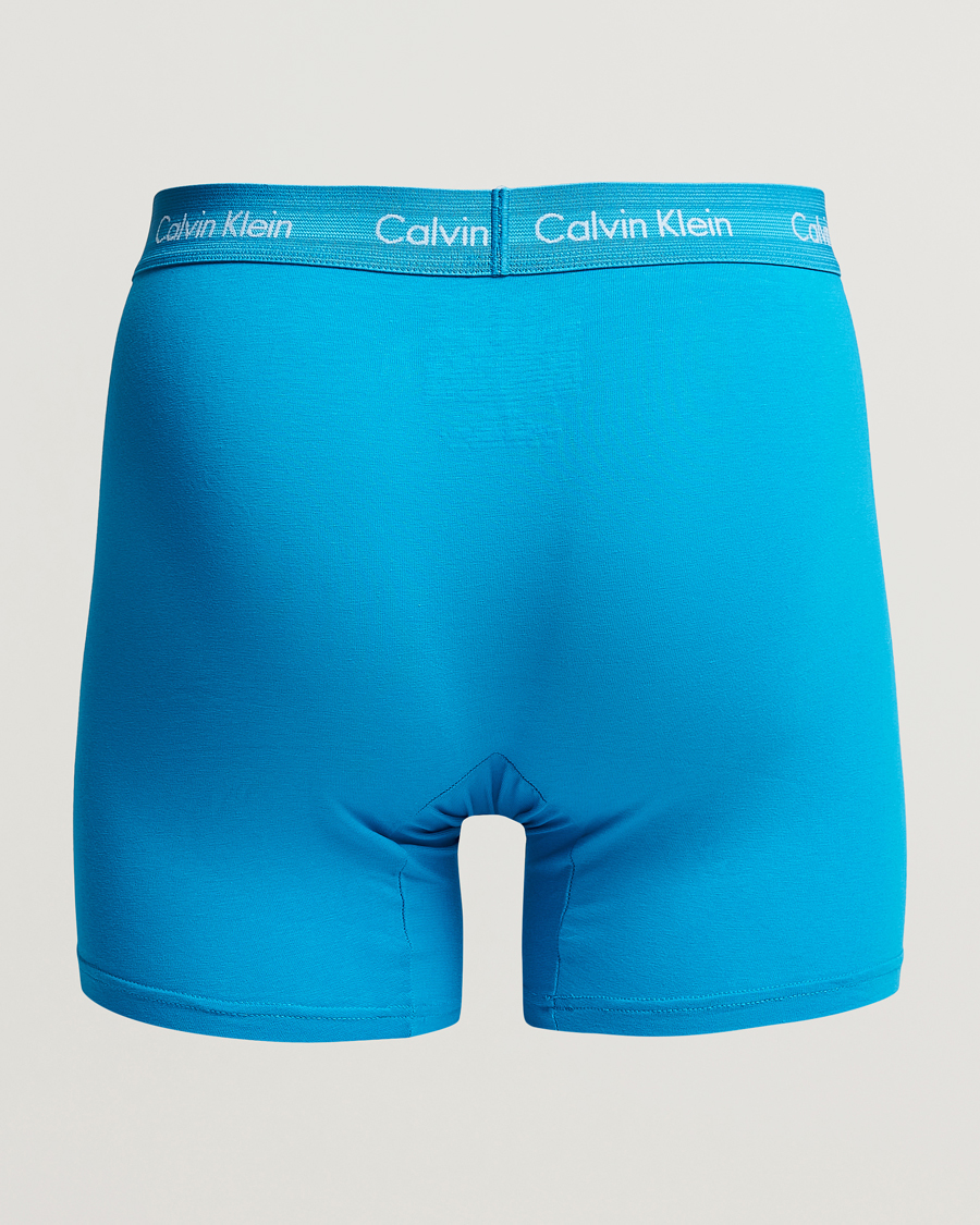 Herren | Calvin Klein | Calvin Klein | Cotton Stretch 3-Pack Boxer Breif Blue/Arona/Green