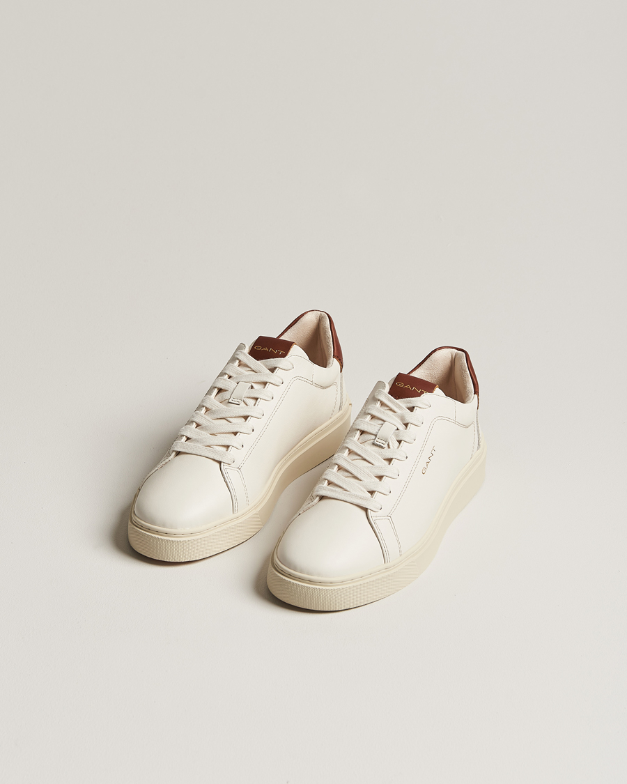 Herren | Weiße Sneakers | GANT | Mc Julien Leather Sneaker Off White/Cognac