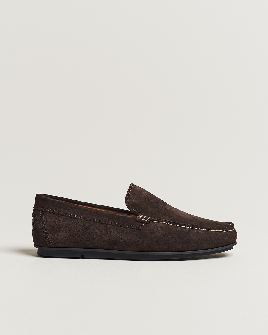 Herren | GANT Wilmon Suede Car Shoe Dark Brown | GANT | Wilmon Suede Car Shoe Dark Brown