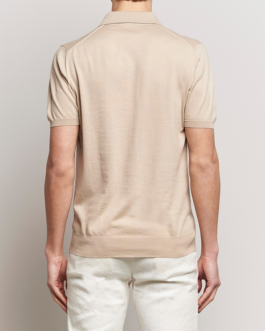 Herren | Poloshirts | Kiton | Sea Island Cotton Polo Beige