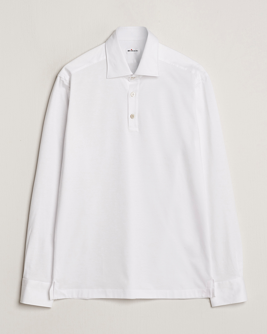 Herren | Hemden | Kiton | Popover Shirt White