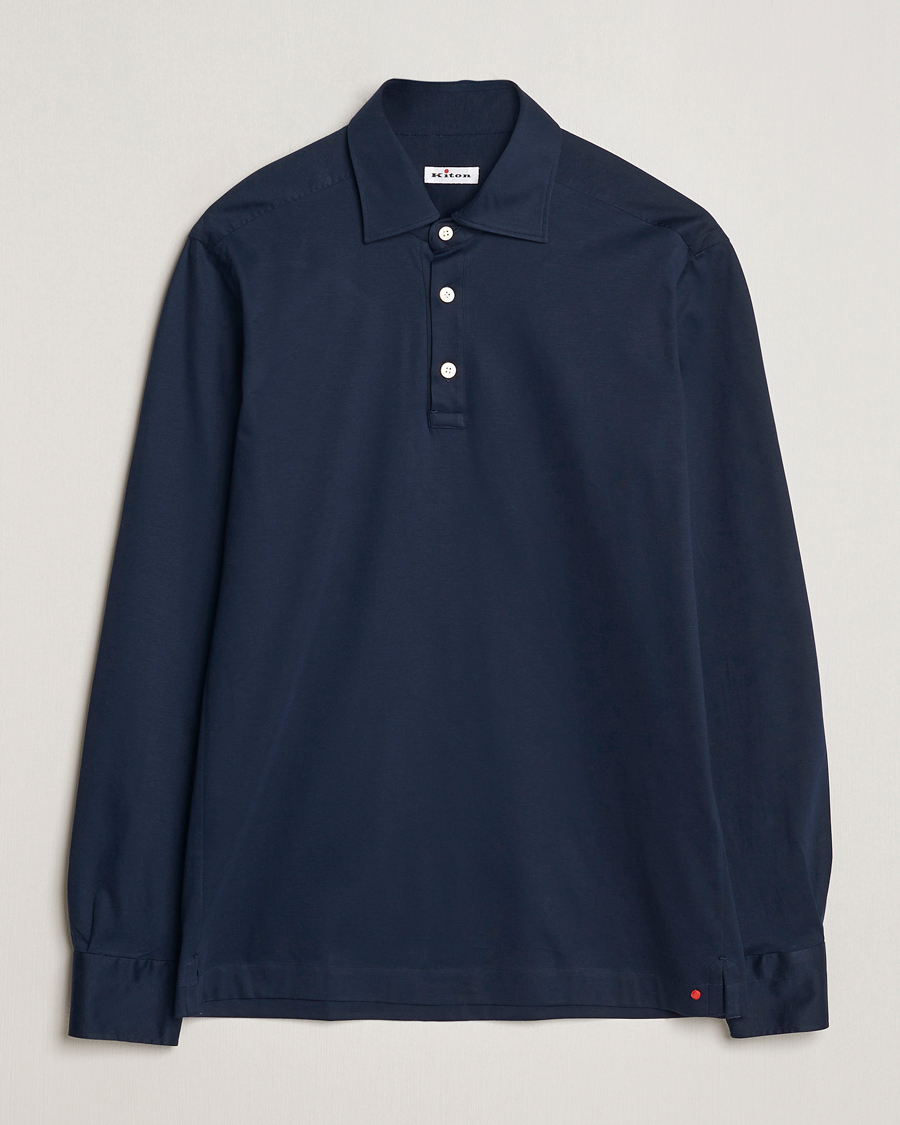 Herren | Hemden | Kiton | Popover Shirt Navy