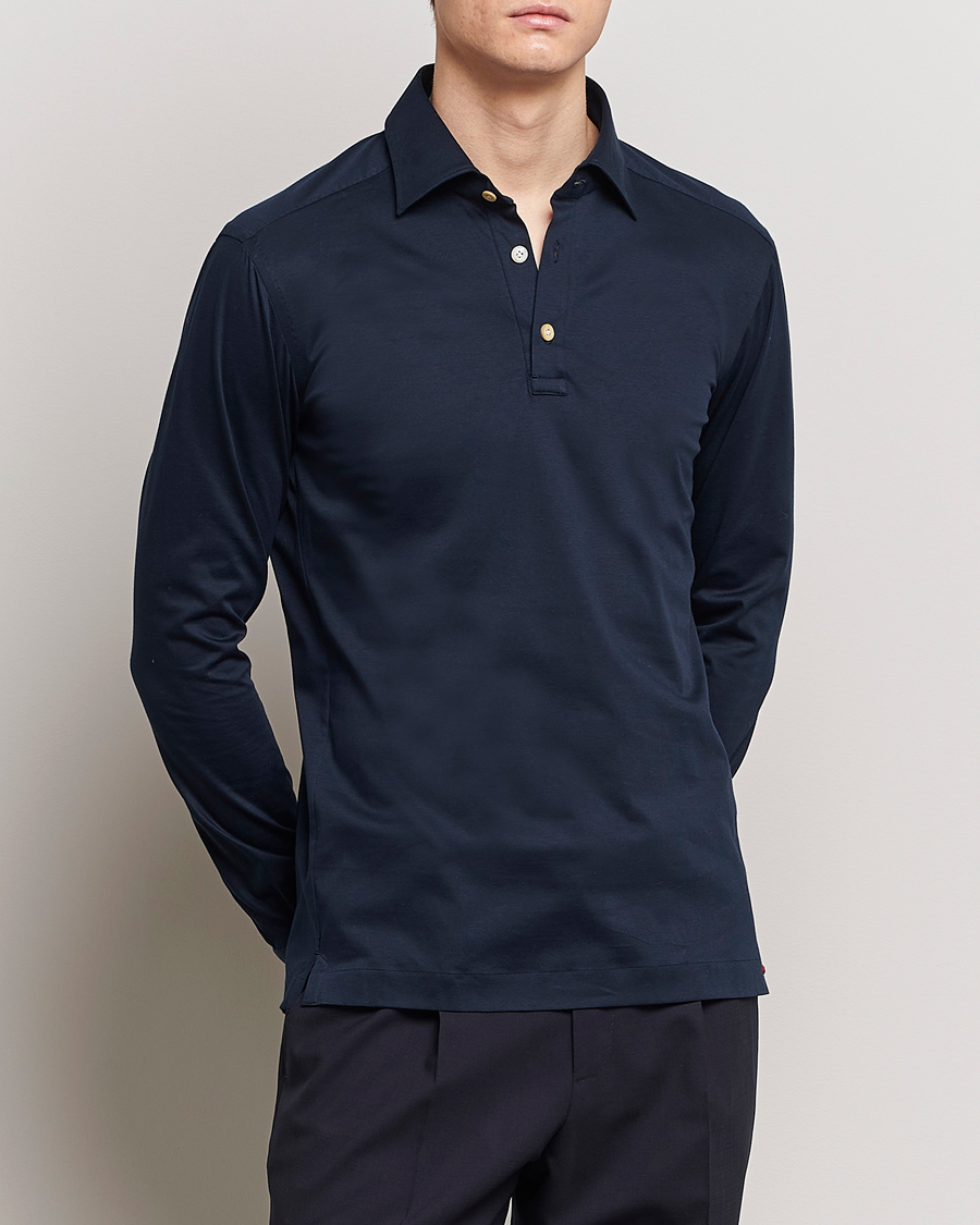 Herren | Hemden | Kiton | Popover Shirt Navy