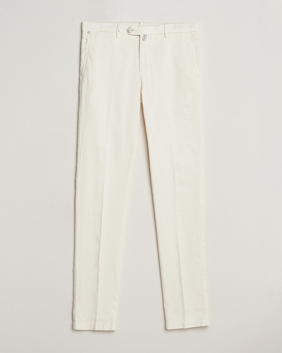 Herren | Hosen | Kiton | Linen Trousers Light Beige