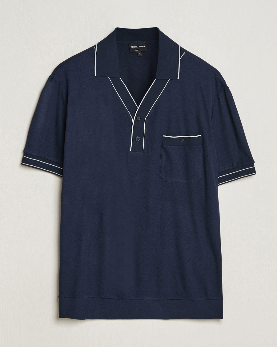 Herren | Poloshirts | Giorgio Armani | Short Sleeve Riviera Polo Navy