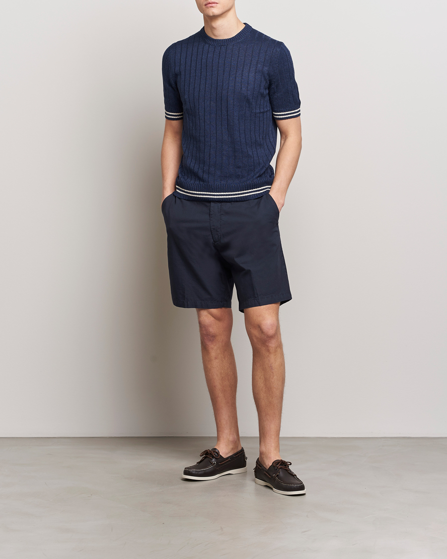 Herren | Shorts | Briglia 1949 | Easy Fit Cotton Shorts Navy