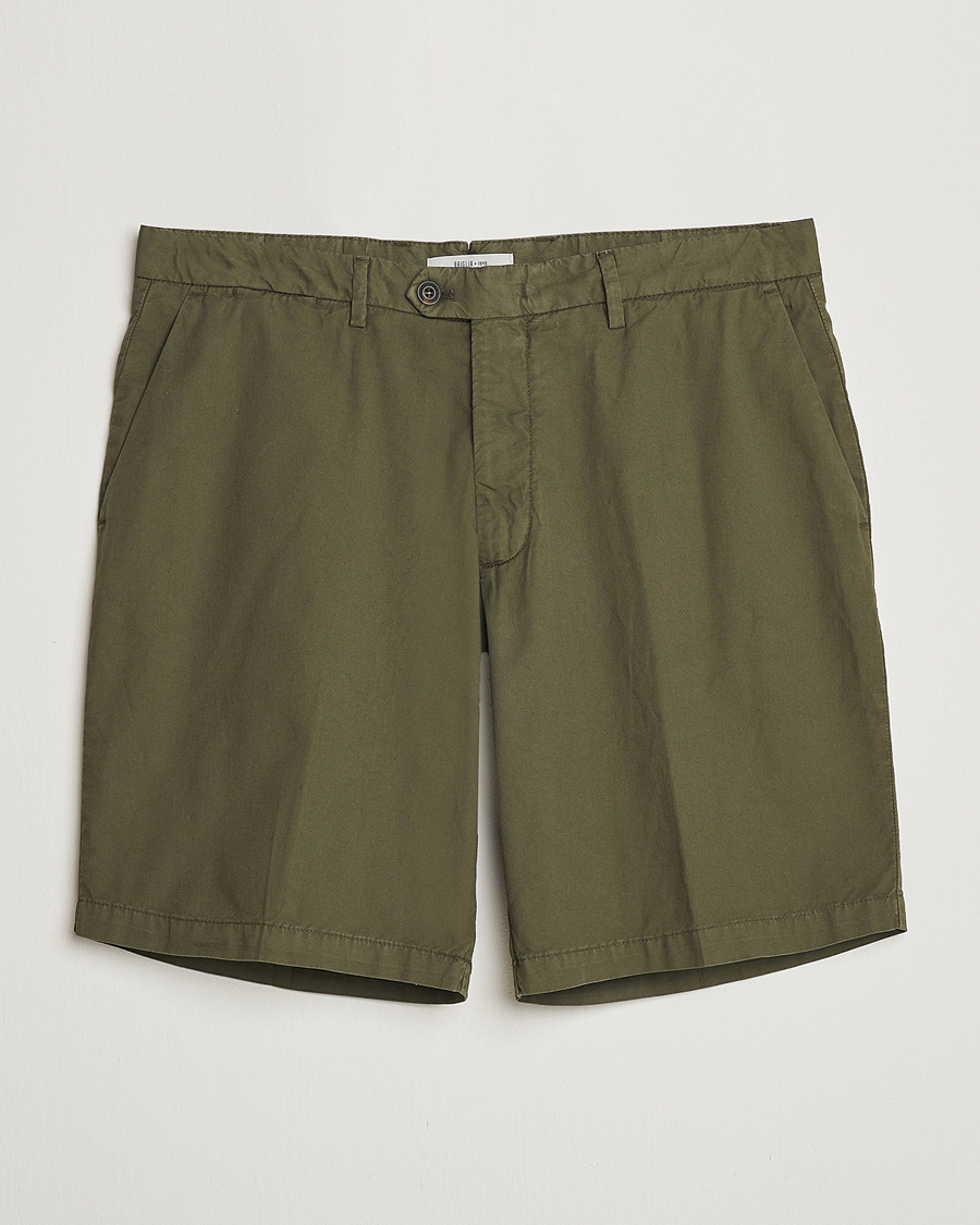 Herren | Shorts | Briglia 1949 | Easy Fit Cotton Shorts Olive