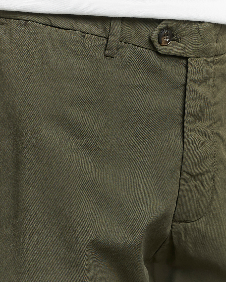 Herren | Shorts | Briglia 1949 | Easy Fit Cotton Shorts Olive