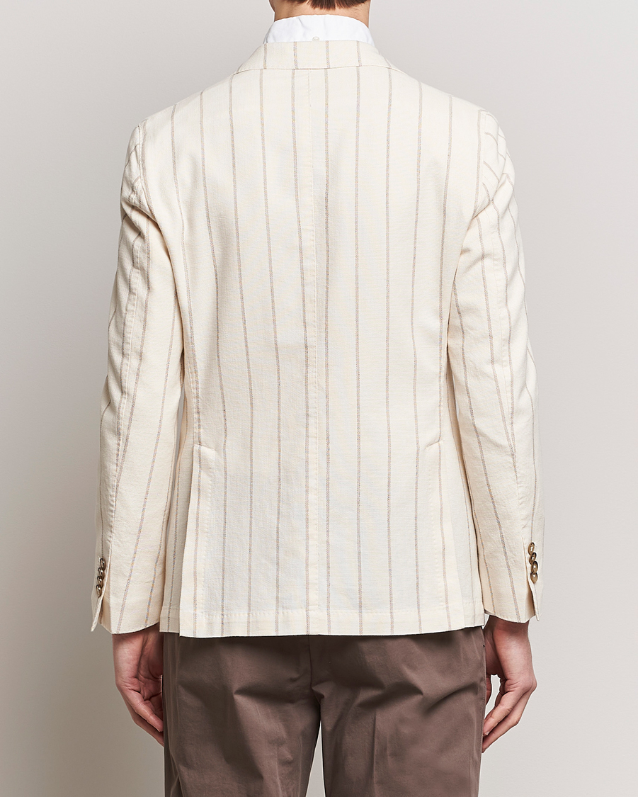 Herren | Sakkos | L.B.M. 1911 | Striped Cotton Blazer Beige