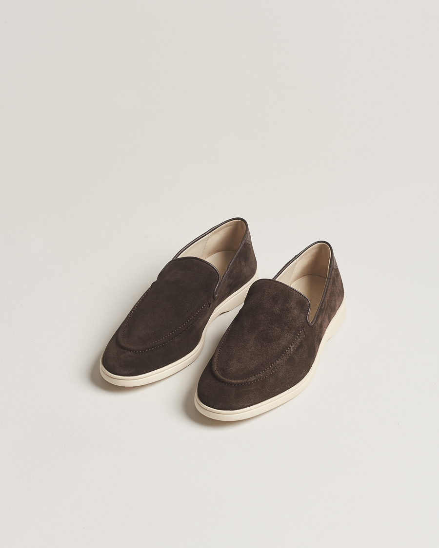 Herren | Schuhe | CQP | Debonair Suede Loafers Chocolate