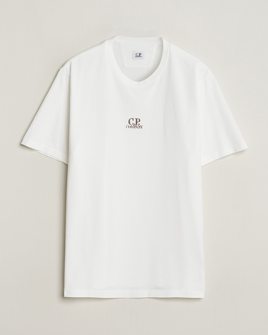 Herren | T-Shirts | C.P. Company | Short Sleeve Hand Printed T-Shirt White