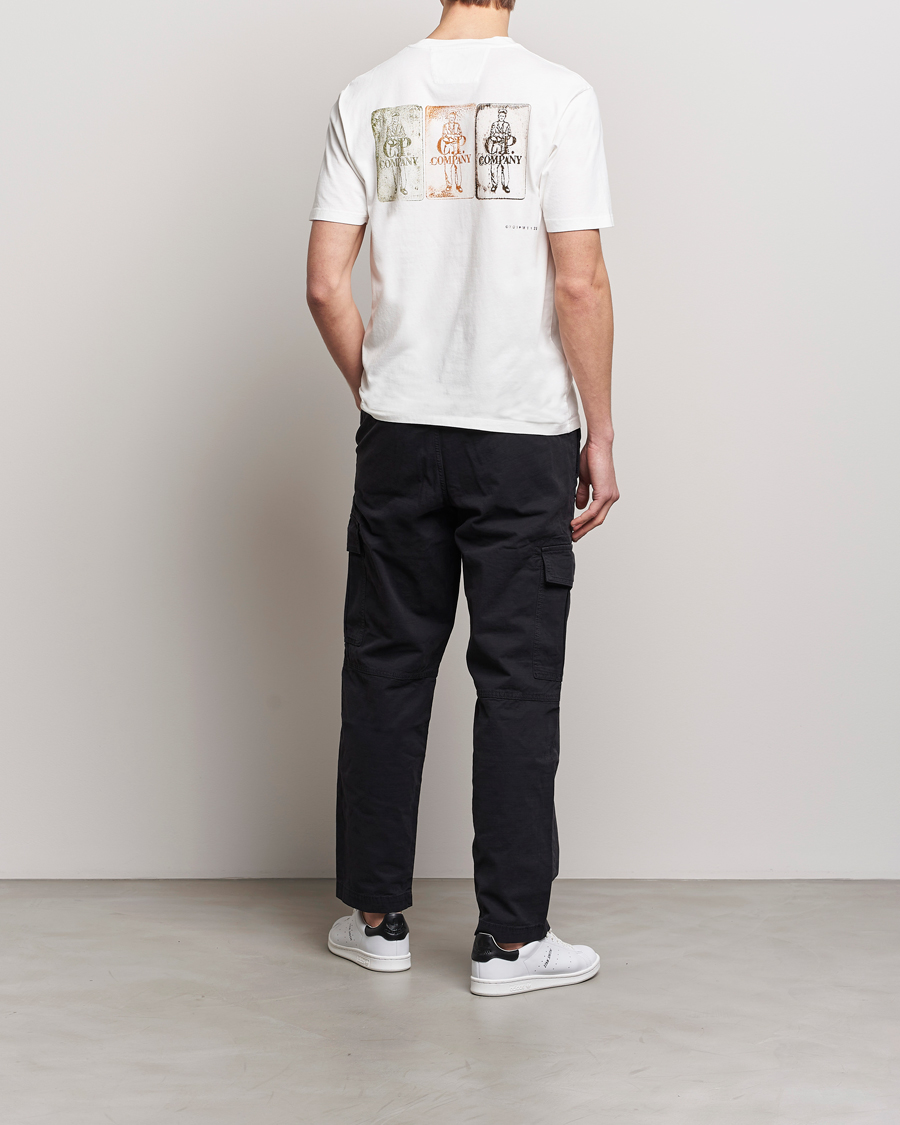 Herren | T-Shirts | C.P. Company | Short Sleeve Hand Printed T-Shirt White