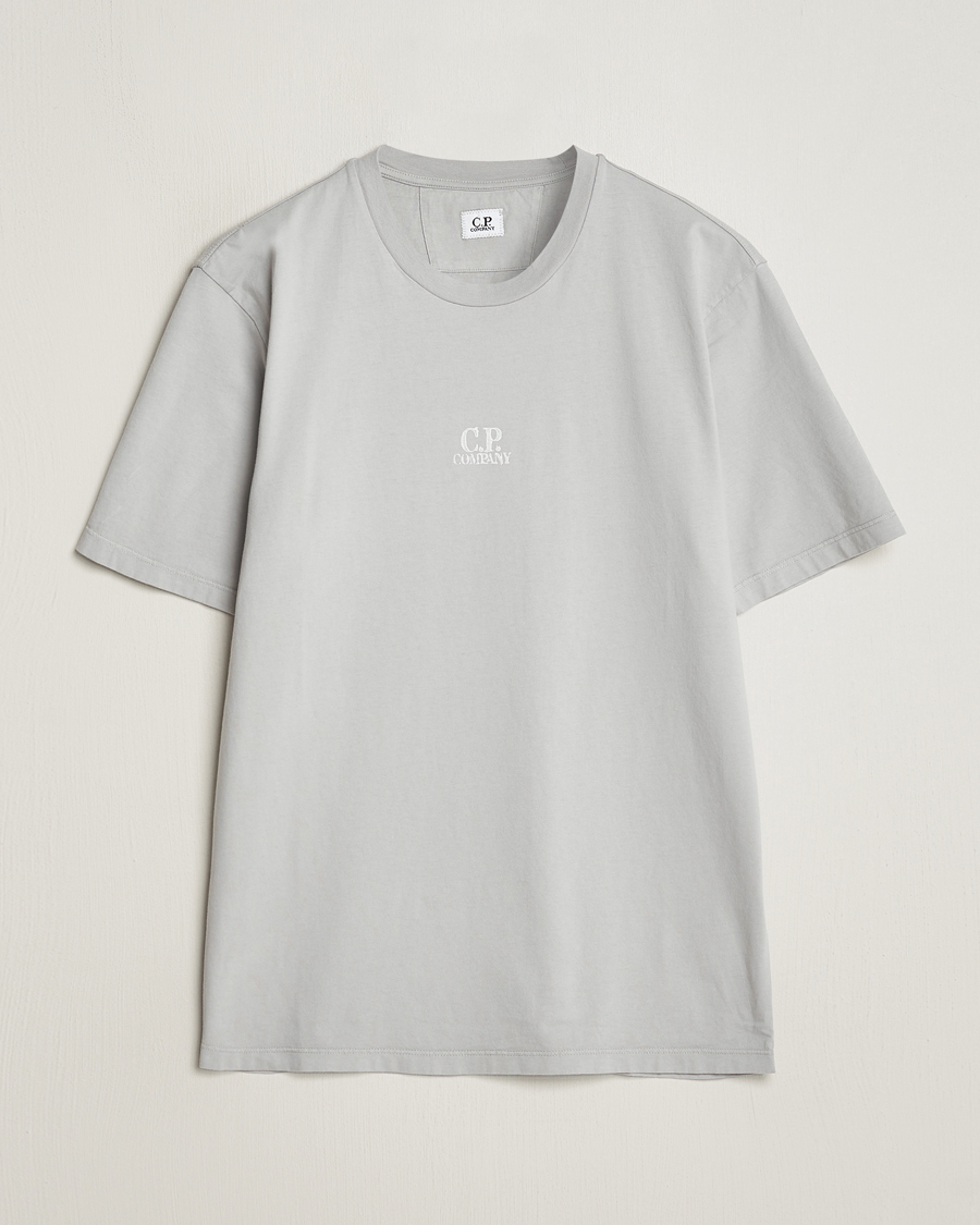Herren | T-Shirts | C.P. Company | Short Sleeve Hand Printed T-Shirt Grey