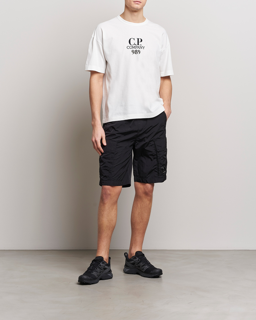 Herren | T-Shirts | C.P. Company | Brushed Cotton Embroidery Logo T-Shirt White