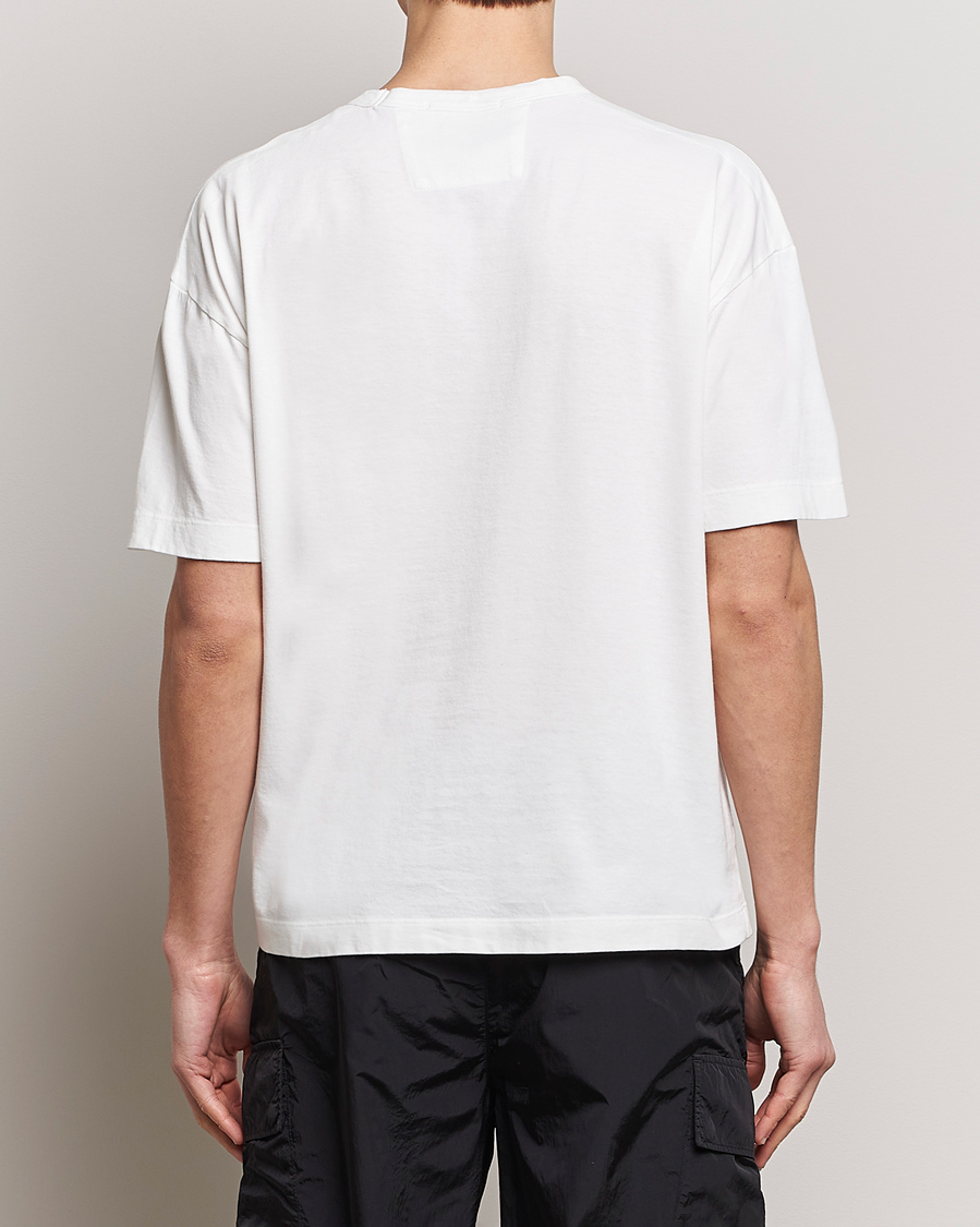 Herren | T-Shirts | C.P. Company | Brushed Cotton Embroidery Logo T-Shirt White