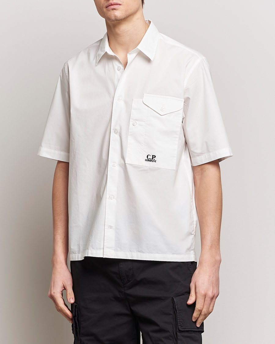 Herren | C.P. Company | C.P. Company | Short Sleeve Popline Shirt White