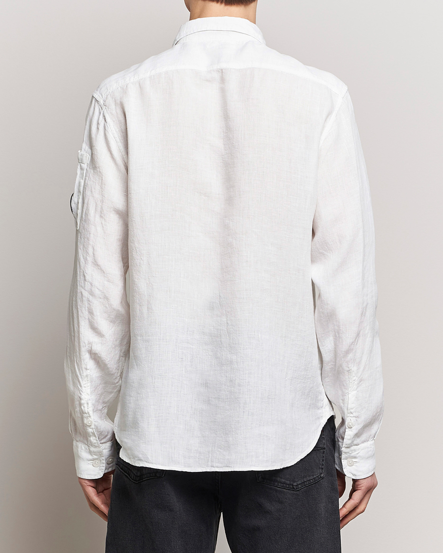 Herren | Hemden | C.P. Company | Long Sleeve Linen Shirt White
