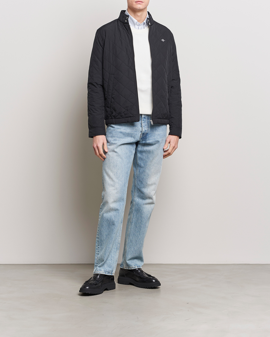 Herren | Jacken | Gant | The Quilted Windcheater Black