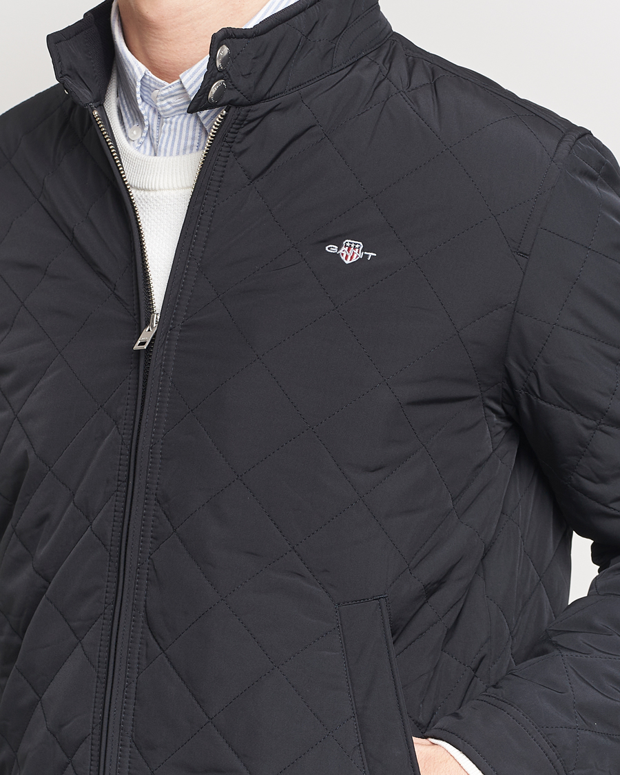 Herren | Jacken | Gant | The Quilted Windcheater Black