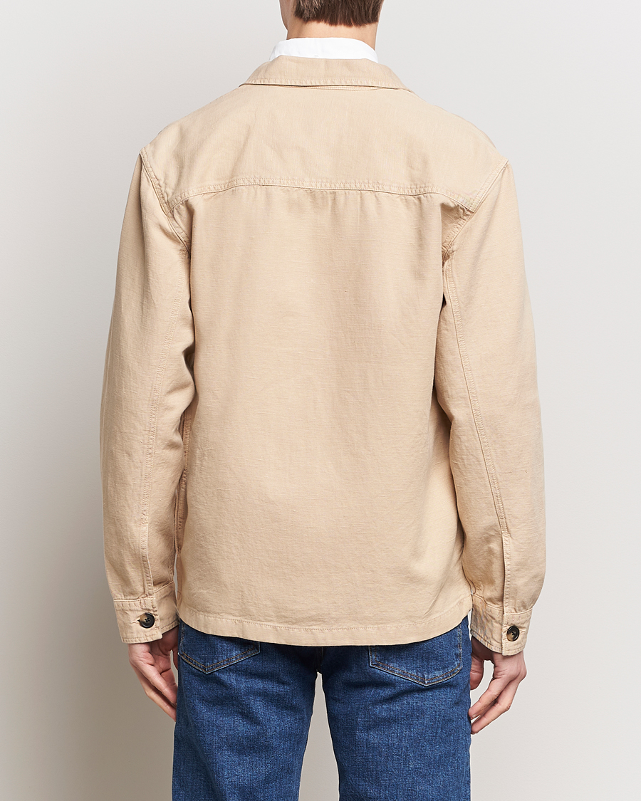 Herren | Hemden | GANT | Linen/Cotton Twill Overshirt Dry Sand