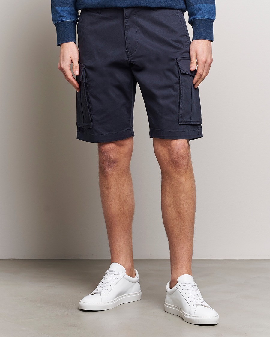 Herren | Shorts | Gant | Relaxed Twill Cargo Shorts Marine