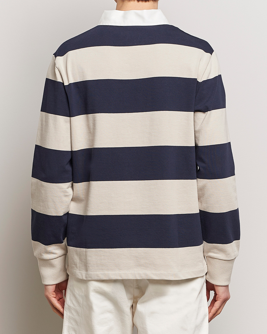 Herren | Pullover | GANT | Barstriped Rugger Silky Beige/Navy