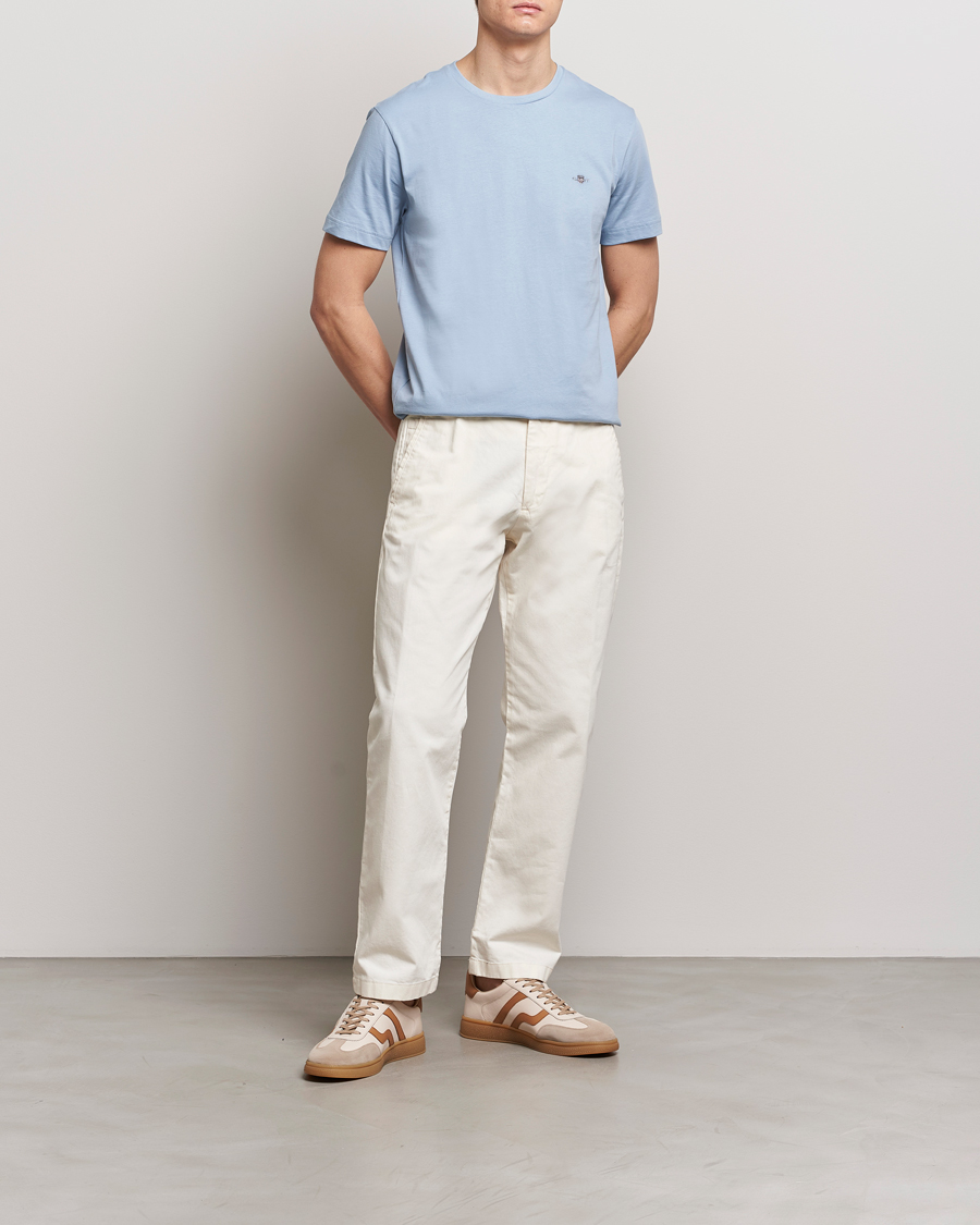 Herren | T-Shirts | GANT | The Original T-Shirt Dove Blue