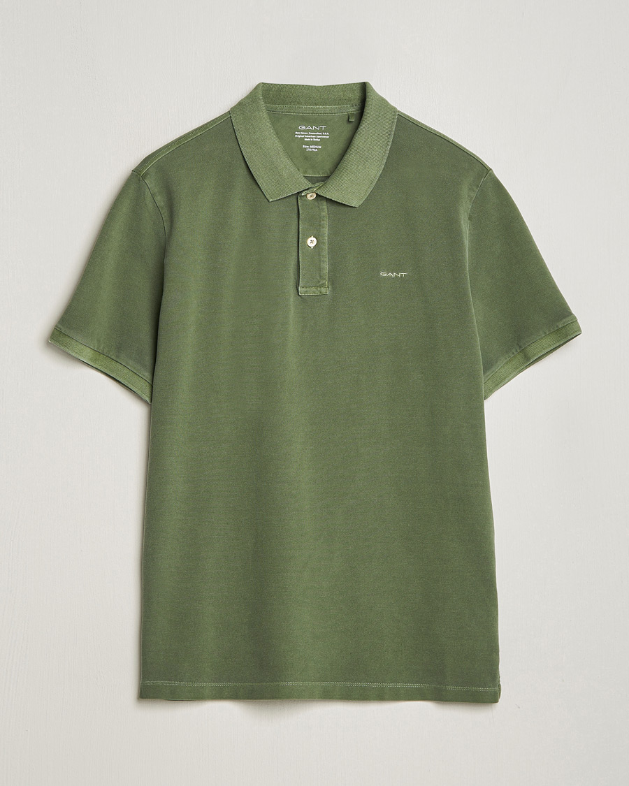 Herren | Poloshirts | GANT | Sunbleached Polo Pine Green