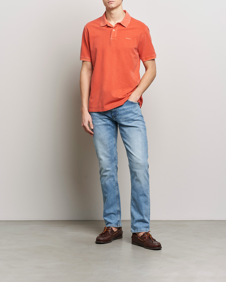 Herren | Poloshirts | GANT | Sunbleached Polo Burnt Orange