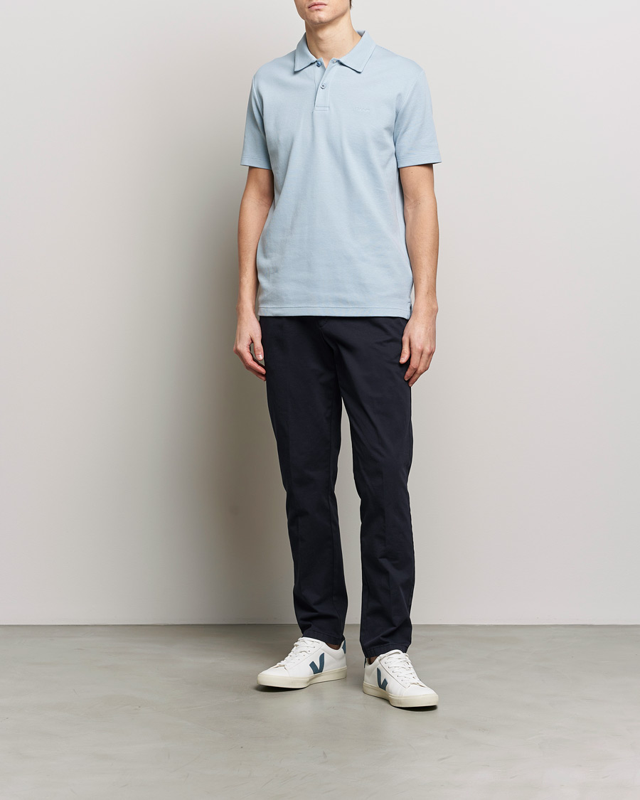Herren | Poloshirts | GANT | Waffle Textured Polo Dove Blue