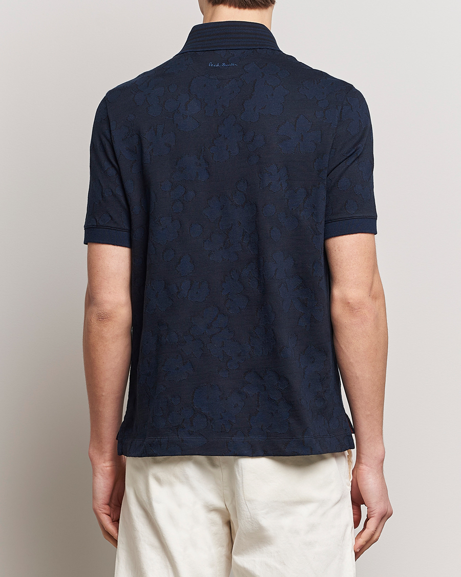 Herren | Hemden | Paul Smith | Floral Jacquard Short Sleeve Shirt Navy