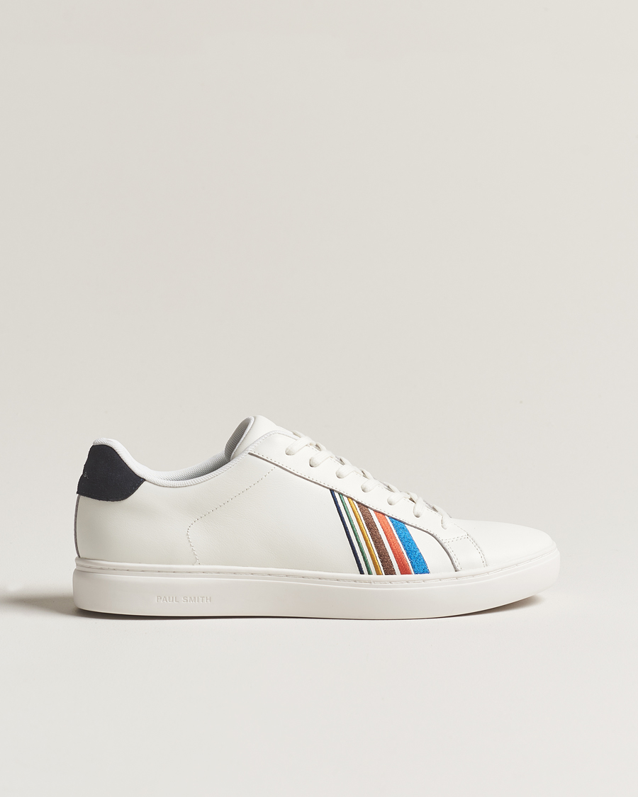 Herren | PS Paul Smith Rex Embroidery Leather Sneaker White | PS Paul Smith | Rex Embroidery Leather Sneaker White